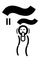 "The Scream" uusintaversio tyypillä (digitaalista taidetta)