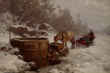 Vesiasemalla (öljy kankaalle)