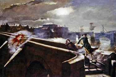 The Brigs of Ayr (öljy kankaalle)