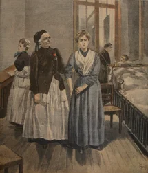 Madamoiselle Bottardin kunniaristi, kuvitus "Le Petit Journal: Supplement illustre" -lehdestä, 16. tammikuuta 1898