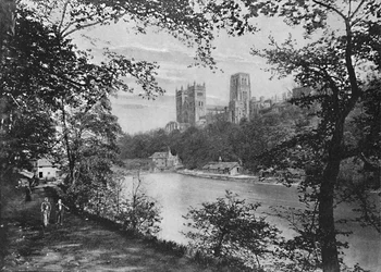 "Durhamin katedraali, Prebendin sillalta", vuodelta 1896