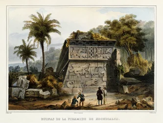 Xochicalcon pyramidin rauniot, 1839?