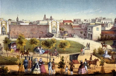 Monseratten portit, Havanna, Kuuba, 1840