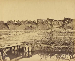 Pohjoisen linnakkeen ulko-ovi, josta näkyy englantilainen sisäänkäynti 21. elokuuta 1860.