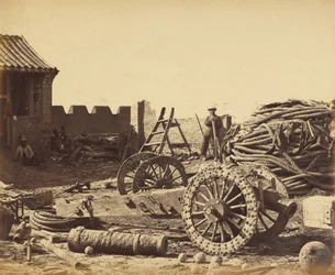 Pehtangin sisustus, joka näyttää lehden ja puupistoolin, 1. elokuuta 1860