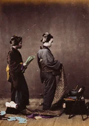 Japanilaisten naisten pukeutuminen, n. 1870-1880
