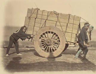 Shariki tai Cart-Pushing Coolies, n. 1860.