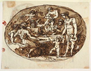 Jumalten juhla, ruokasalin muunnelma, Palazzo Guarini, Forli