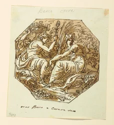 Piirustus, Bacchus ja Ceres
