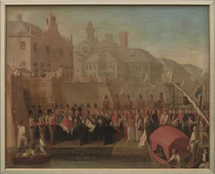 Genova. Paavi Pius VII vieraili vapaasatamassa 5. toukokuuta 1815.