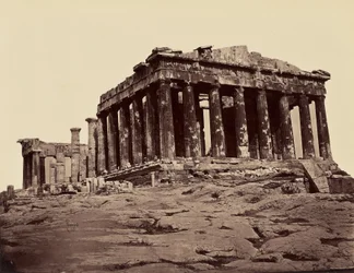 Parthenon, pris des propylees - Athenes. [Pohjoisesta - länteen]