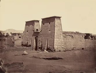 Yleisnäkymä Ramses III:n temppelistä (Karnak), Theba