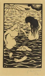 Kolme uimaria, 1894