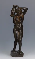 Nainen kannun kanssa, työpöytä, 1914
