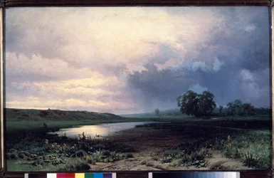 Prairies inondees (Foded Meadow) - Peinture de Fjodor Aleksandrovich Vasilyev (Feodor Aleksandrovich, Fiodor Alexandrovitch Vassiljev) (1850-1873), huile sur toile