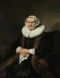 Muotokuva vanhasta naisesta, mahdollisesti Elisabeth Basista Vanhan naisen muotokuva, mahdollisesti Elisabeth Jacobsdr Bas (1571-1649), Jochem Hendricksz Swartenhontin leski