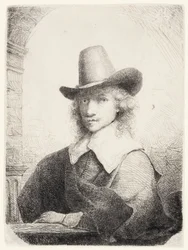 Mies korkeahatussa, n. 1645-1650