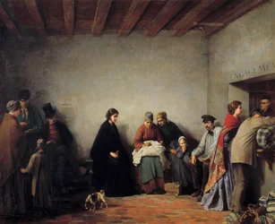 Pieten vuori. Ferdinand Heilbuthin (1826-1889) maalaus