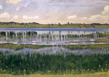 Burgäschi-järvi lähellä Langenthalia, noin 1901.