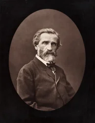 Giuseppe Verdi italialainen säveltäjä, 1813-1901, n. 1872.