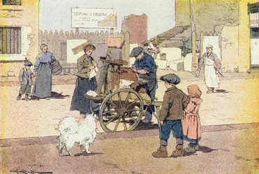 Shaker, lapsuuden kuvakirjassa, n. 1900 (kaiverrus)