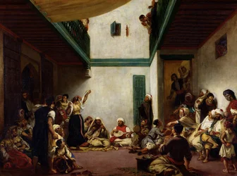 Juutalaiset häät Marokossa, 1841