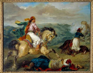 Episodi Kreikan sodasta. Eugene Delacroix (1798-1863) maalaus