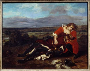 Laran kuolema. Eugene Delacroix (1798-1863) maalaus