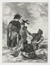 Hamlet: Hamlet ja Horatio haudankaivajien kanssa, 1843.