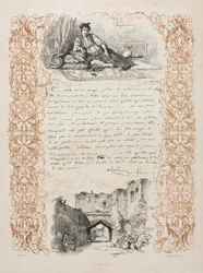Algerin juutalainen ja katu Algerissa, 1838.