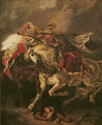 Giaourin ja Hassanin taistelu, Byronin runon "Le Giaour" mukaan, 1835