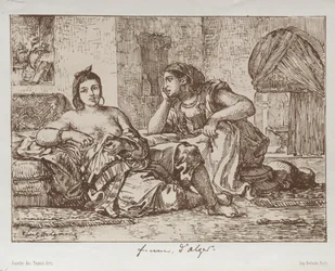 Naiset Algerista, 1833.