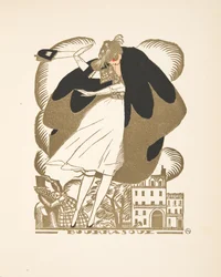 Bourrasque, muotikuvakokoelmasta, 1920 (pochoir-painatus).