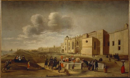 Panoraamanäkymä Jeronimos-luostarille ja Belem-aukiolle, Lissabon