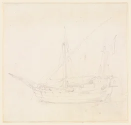 Piirros, Purjelaiva, n. 1780