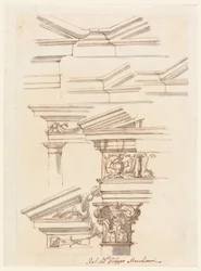 Piirustus, Opiskelua säleikköön ja sokkeliin, n. 1770.