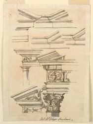 Piirustus, Opiskelua säleikköön ja sokkeliin, n. 1770.