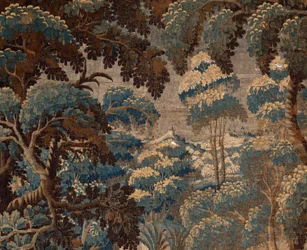 Flanderin kuvakudos. kestää. 1700-luvun loppu - 1700-luvun alku. Kirkon omaisuus Sint-Walburgakerk Oudenaarde (Dekenij van de Sint-Walburga).