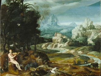Maisema Orpheuksen kanssa, noin 1570