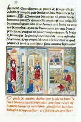 Ms 240 fol.247 Wordly Things, Jean de Gersonin (1363-1429) Le Miroir dHumilite -teoksesta 1462