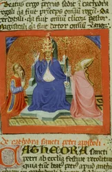 Ms Gen 1111 sivu Legenda Aureasta, Bruggesta, n. 1400-10