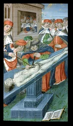 Ms Hunter 9 10r Dissektio, De Medina Fen I. II:sta, kirjoittanut Avicenna (980-1037)
