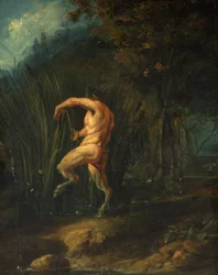 Pan ja Syrinx (öljy paneelissa)