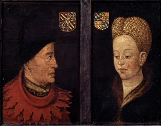 Muotokuva Johannes Pelottomasta ja Margaretha Baijerilaisesta