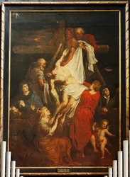 Korkea alttari. Maalaus. Flanderin mestari. 17. vuosisata.