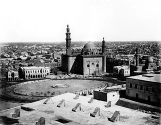 Yleinen näkymä Kairosta, Egyptistä, 1878