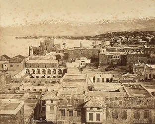 Panoraamanäkymä Beirutiin, Libanoniin