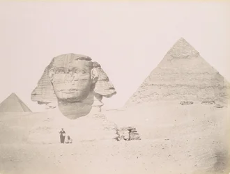 Pyramides et le Sphinx, 1860-70, painettu n. 1870.