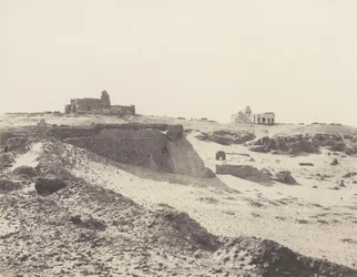 Assuan, muinaisen arabien aitauksen rauniot, kaupungin kaakkoispuolella, 1851-52, painettu 1853-54.