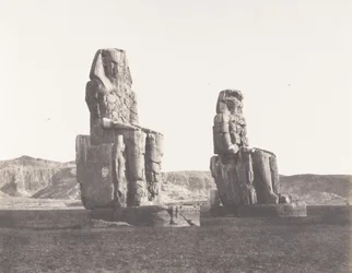 Gournah Thebes, Colosses That of Right, Said of Memnon, 1851-52, painettu 1853-54.